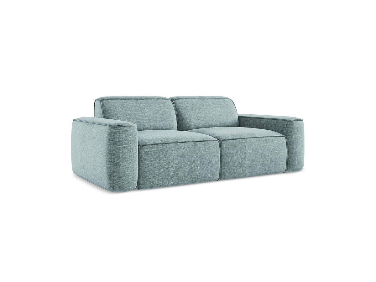 Canapé modulable 3 places bleu tissu