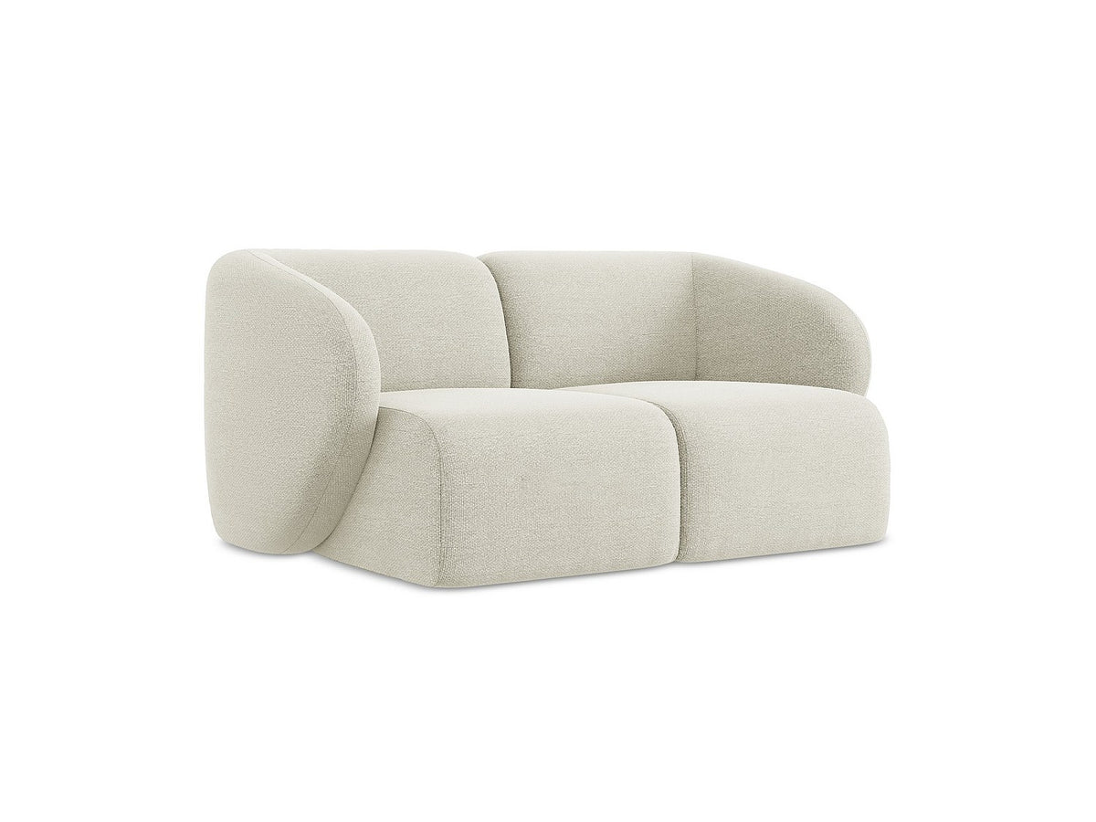 Canapé modulable 2 places beige tissu