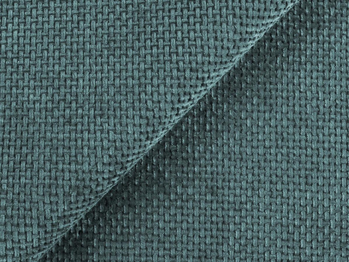 Canapé modulable 2 places bleu tissu
