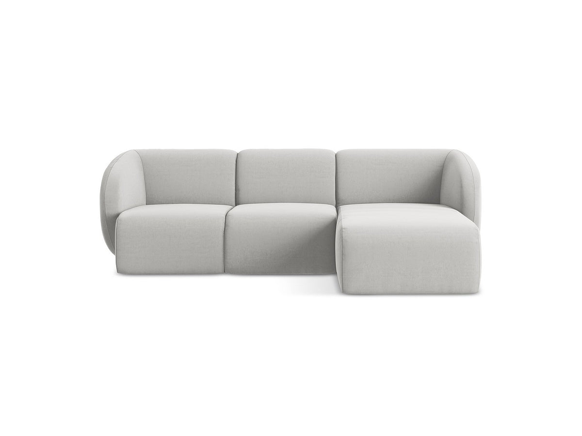 Canapé modulable 3 places gris tissu