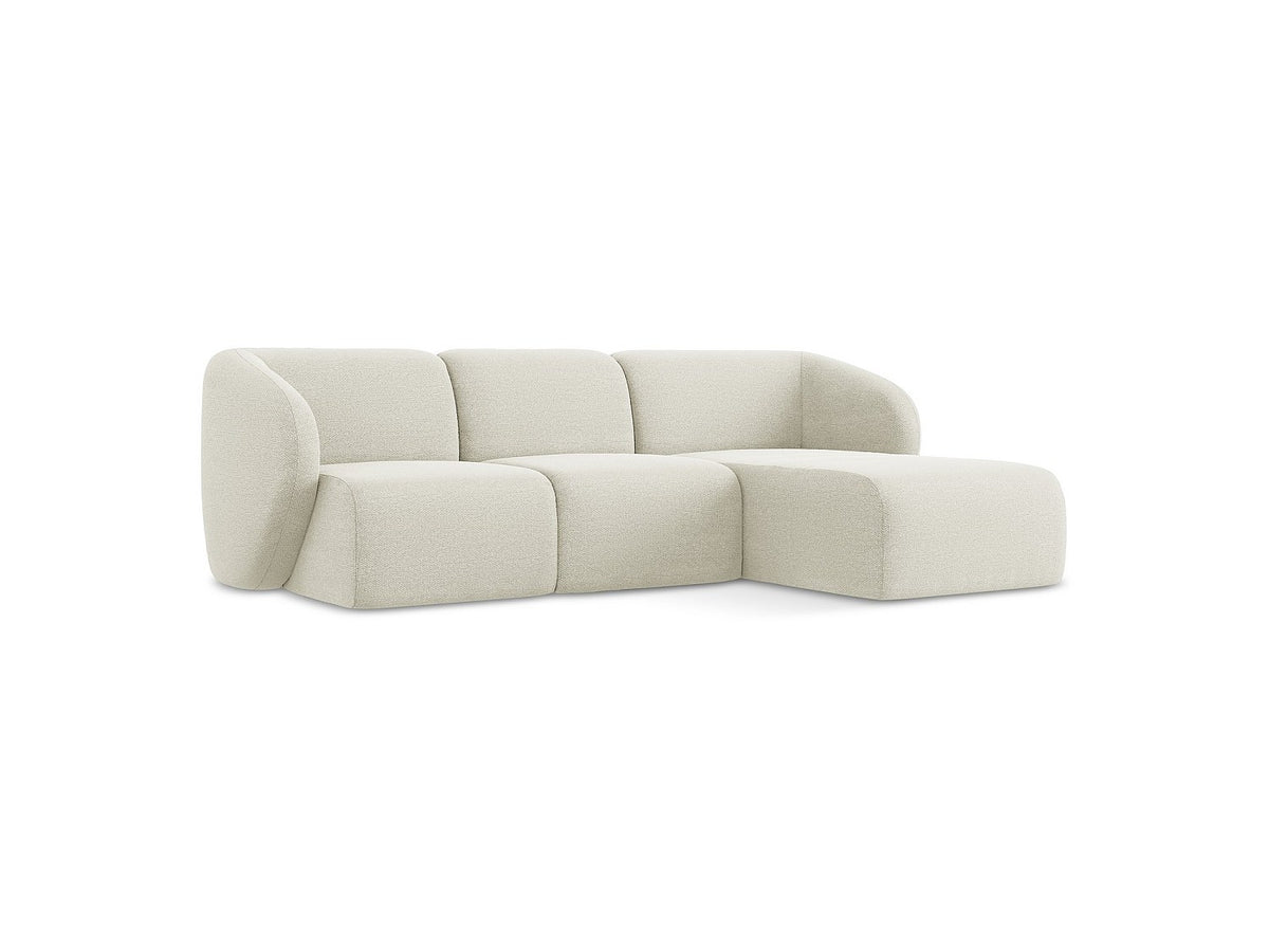 Canapé modulable 3 places beige tissu