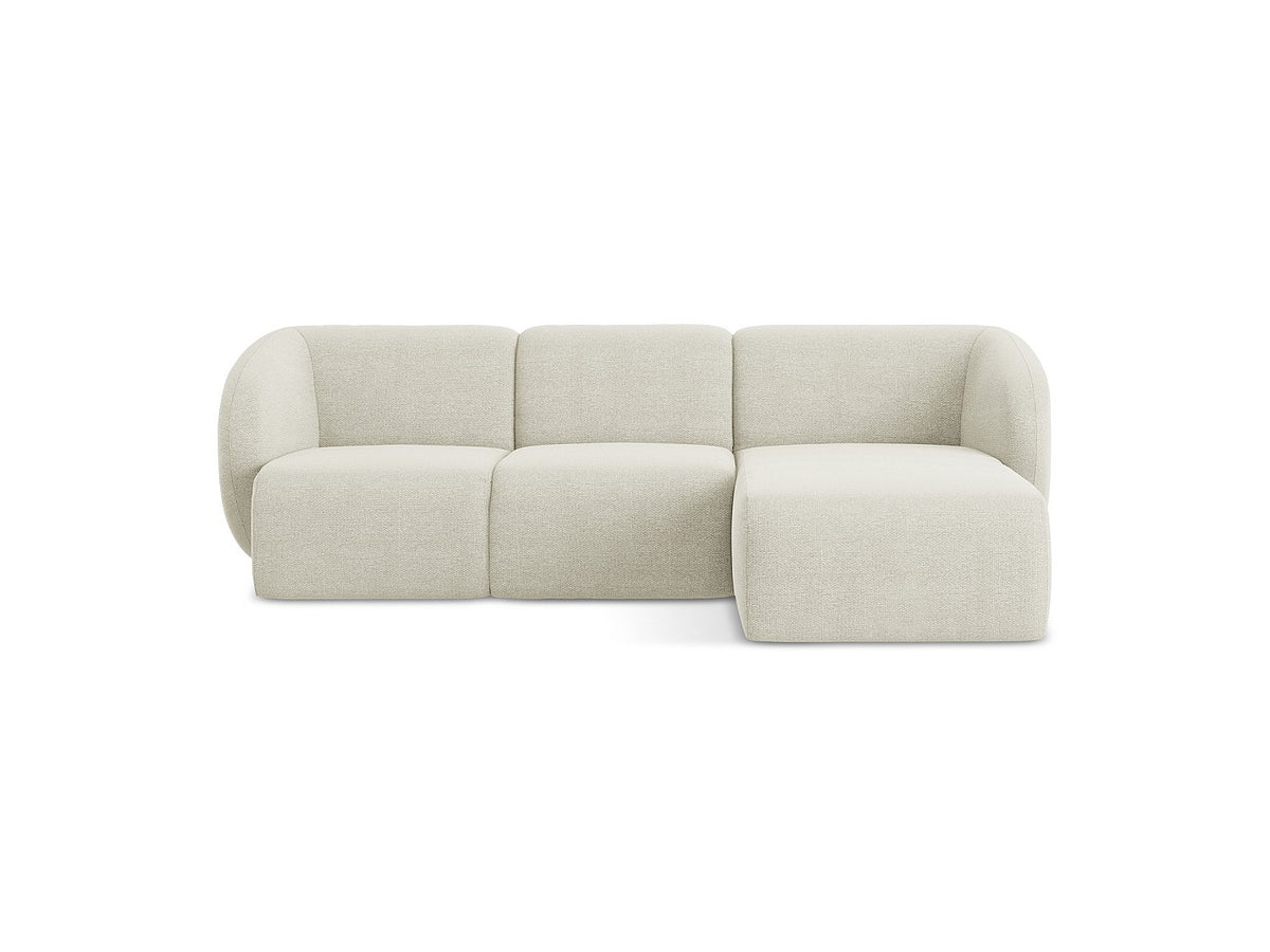 Canapé modulable 3 places beige tissu