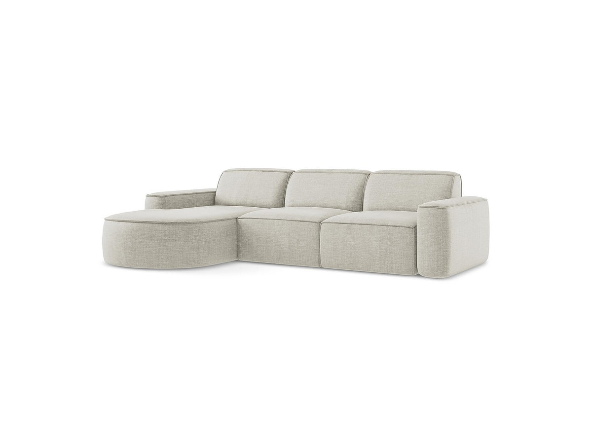 Canapé modulable 3 places beige tissu