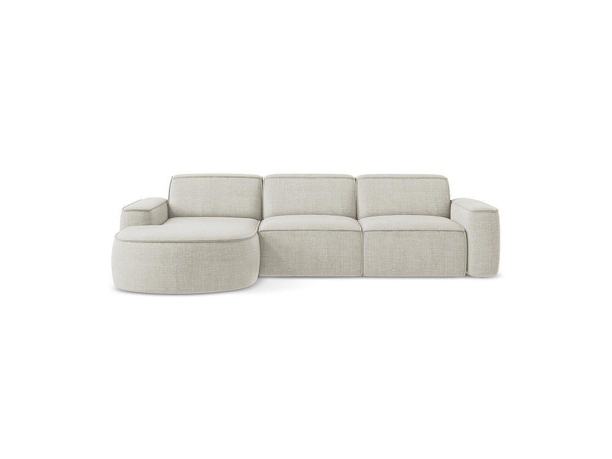 Canapé modulable 3 places beige tissu