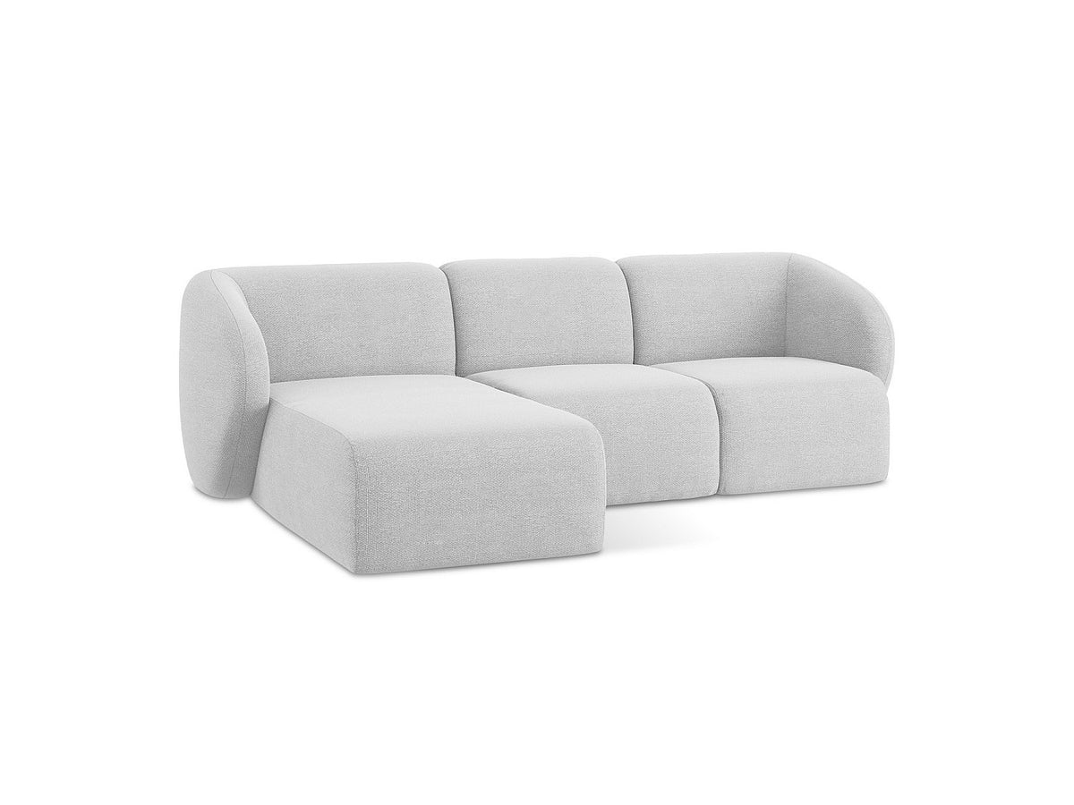 Canapé modulable 3 places gris tissu