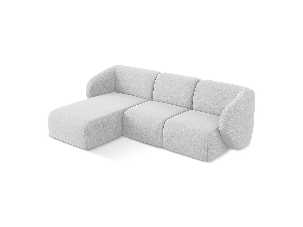 Canapé modulable 3 places gris tissu
