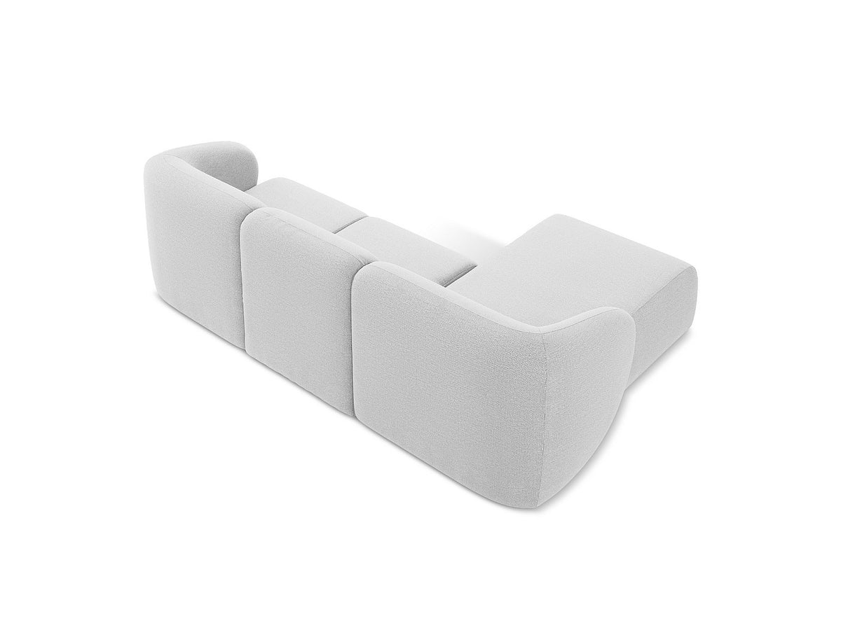 Canapé modulable 3 places gris tissu