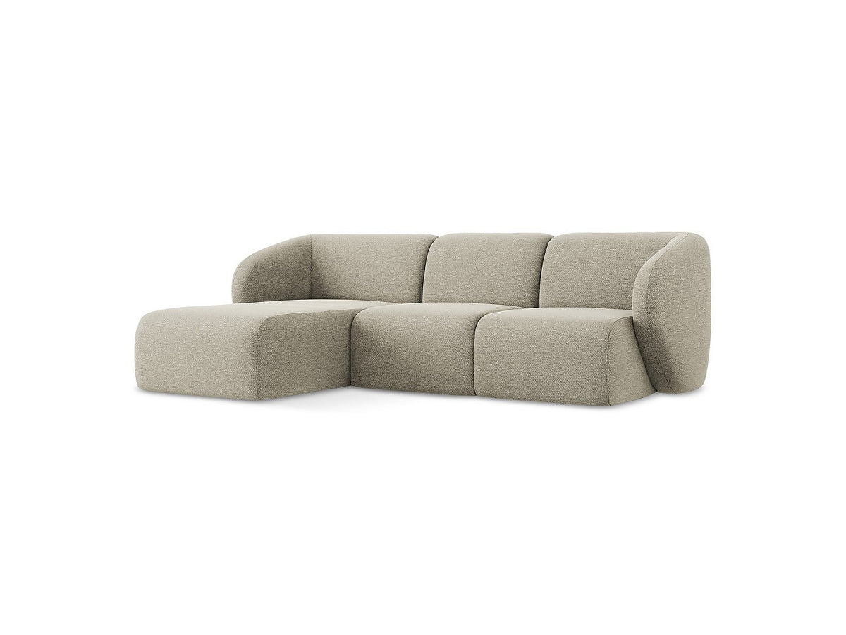 Canapé modulable 3 places taupe tissu