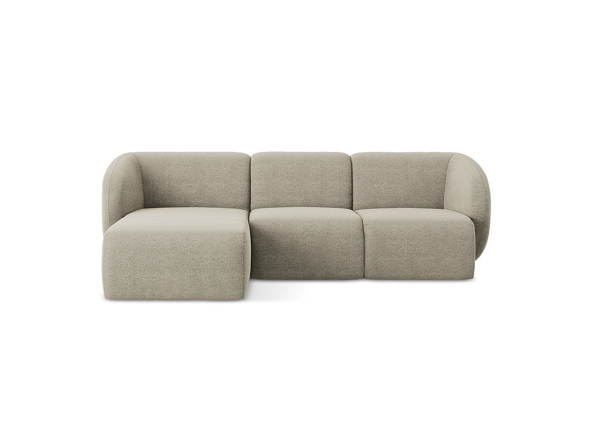 Canapé modulable 3 places taupe tissu