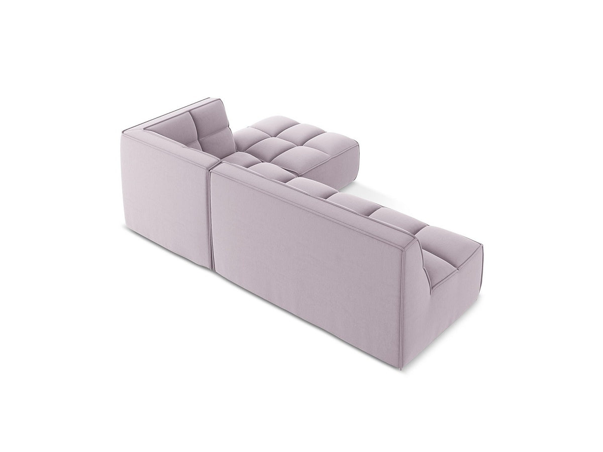 Canapé modulable 4 places violet tissu