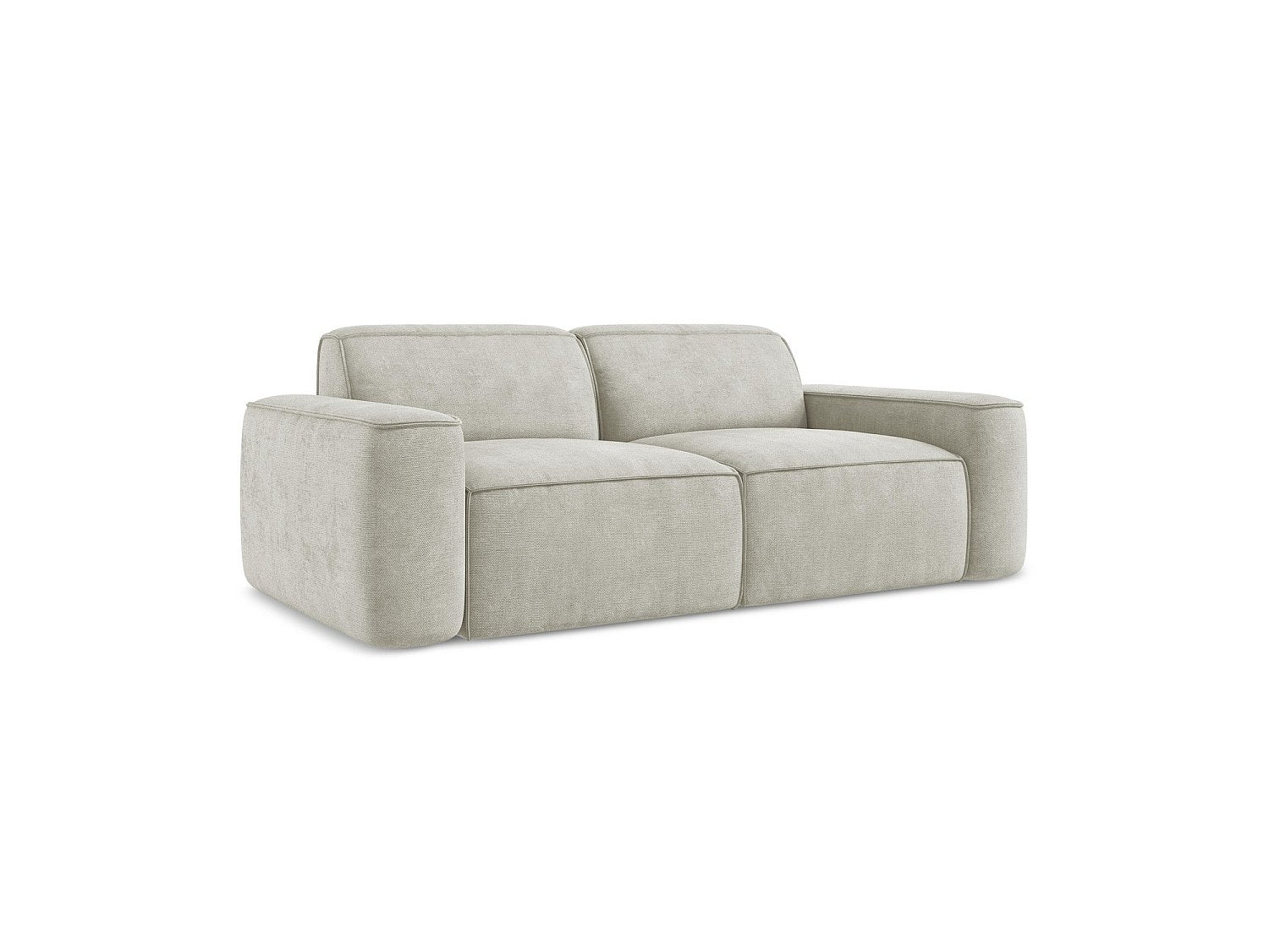 Canapé modulable 3 places blanc tissu