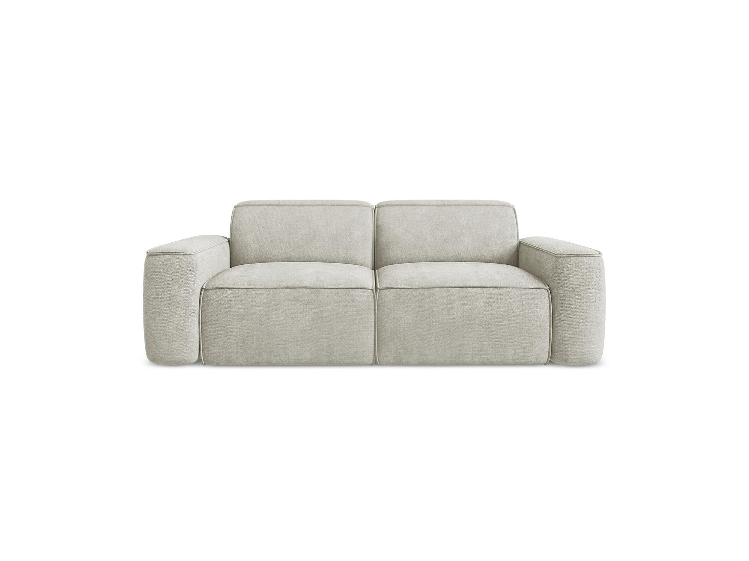Canapé modulable 3 places blanc tissu