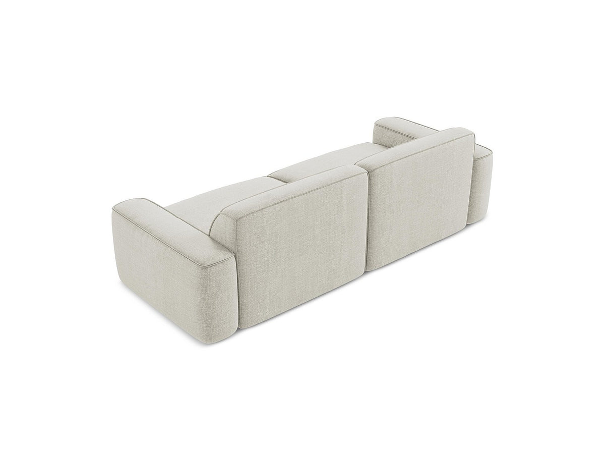 Canapé modulable 4 places beige tissu