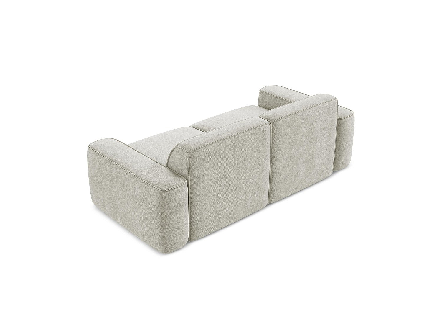 Canapé modulable 3 places blanc tissu