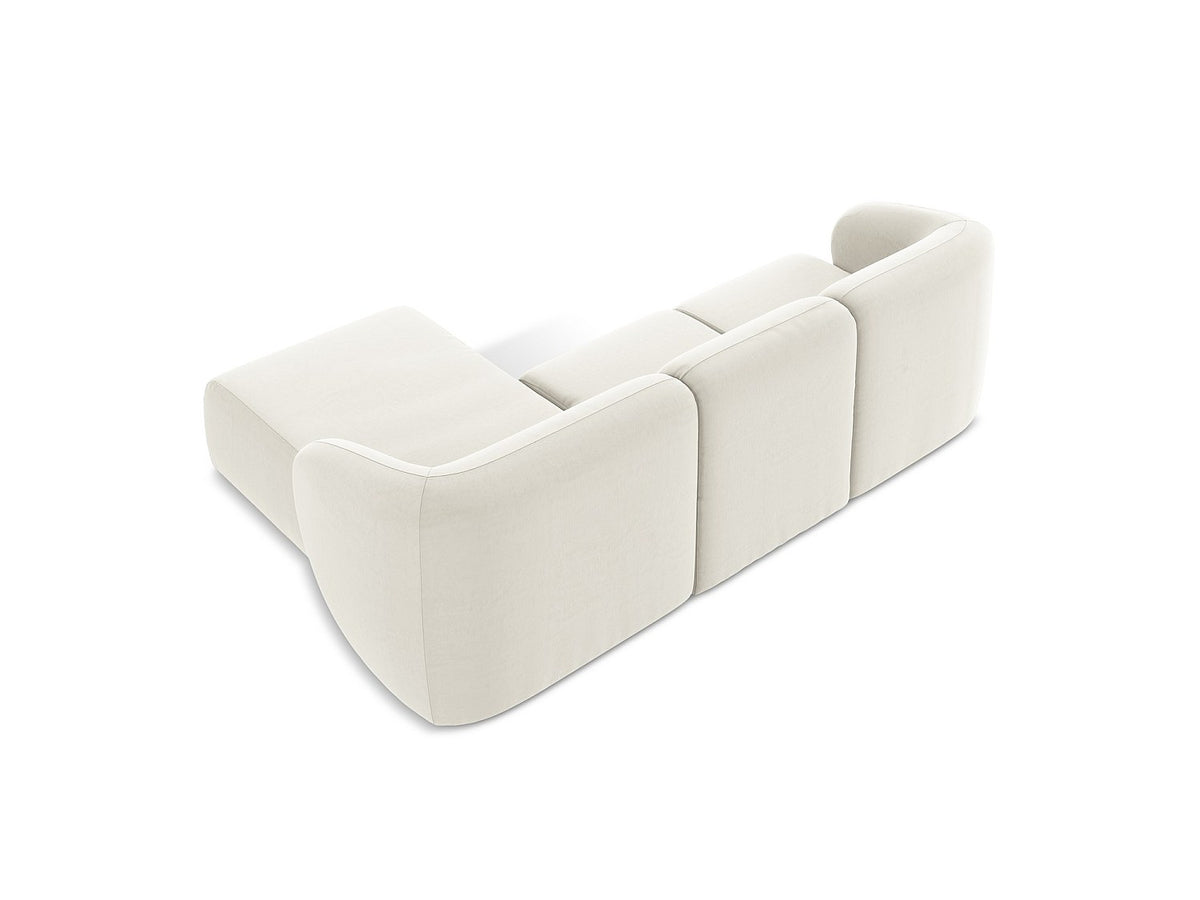 Canapé modulable 3 places gris tissu