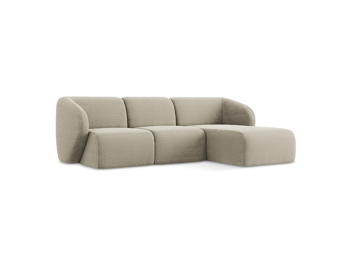 Canapé modulable 3 places taupe tissu