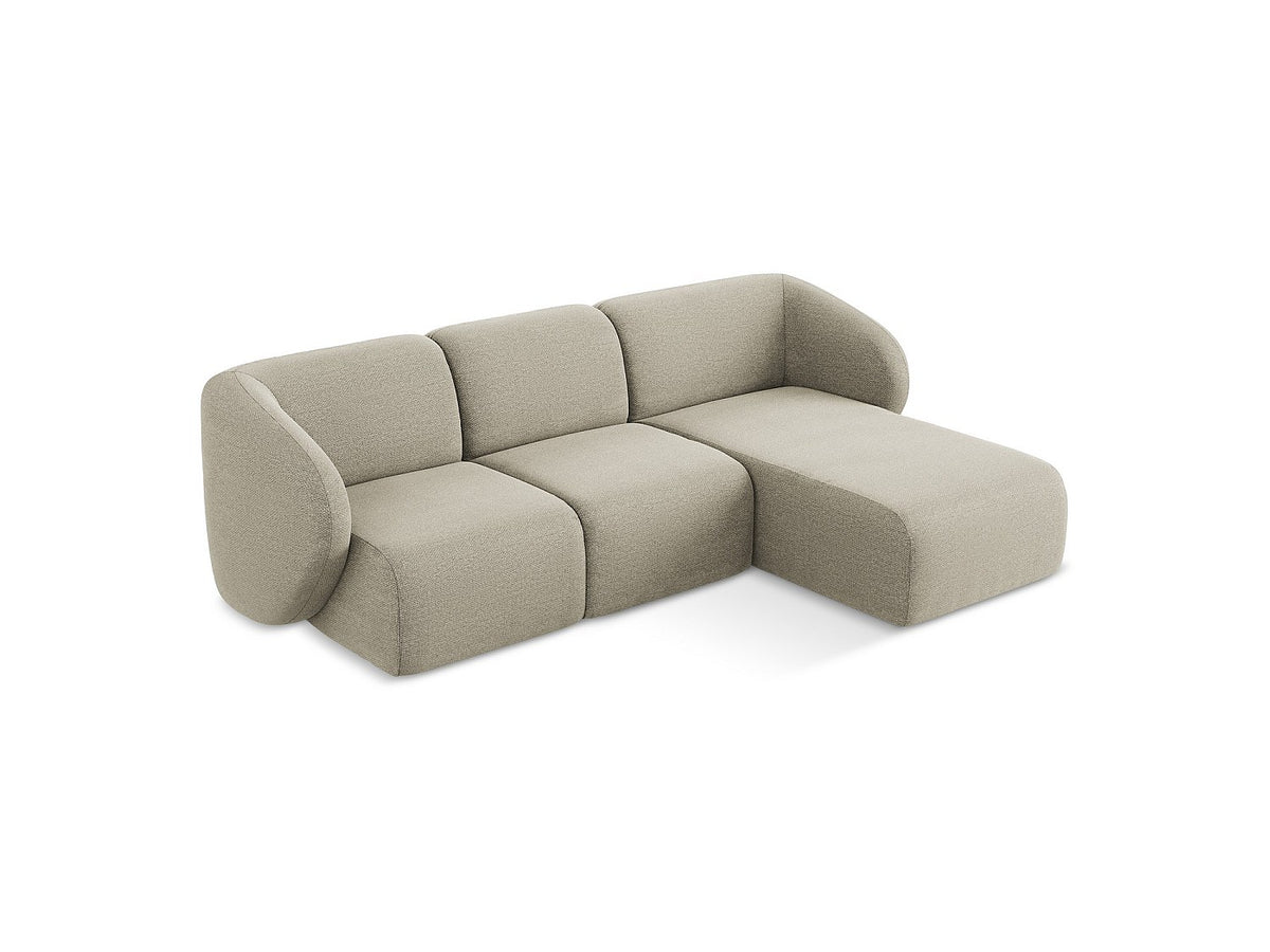 Canapé modulable 3 places taupe tissu