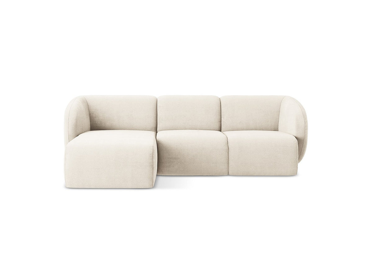 Canapé modulable 3 places gris tissu