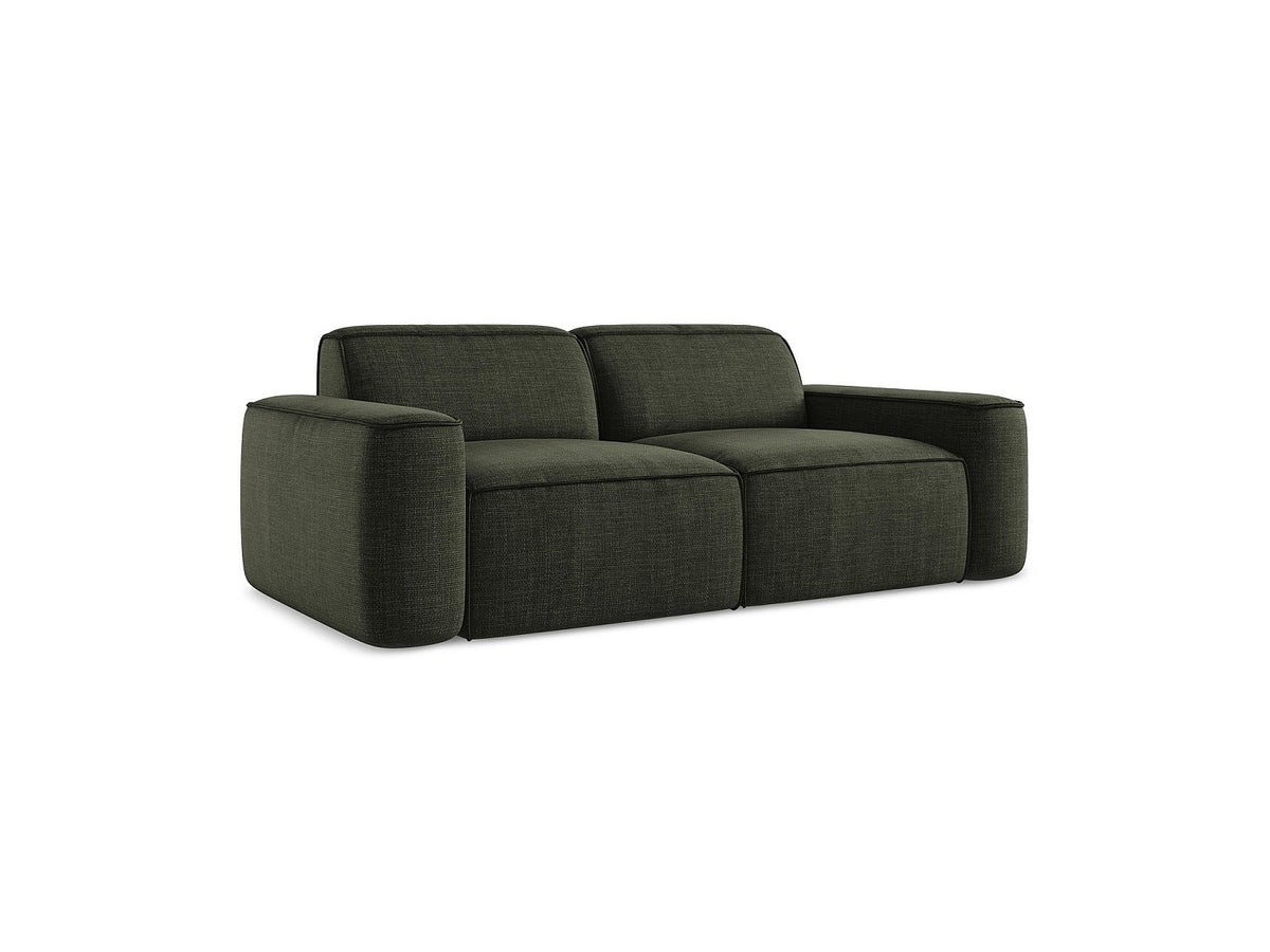 Canapé modulable 3 places vert tissu