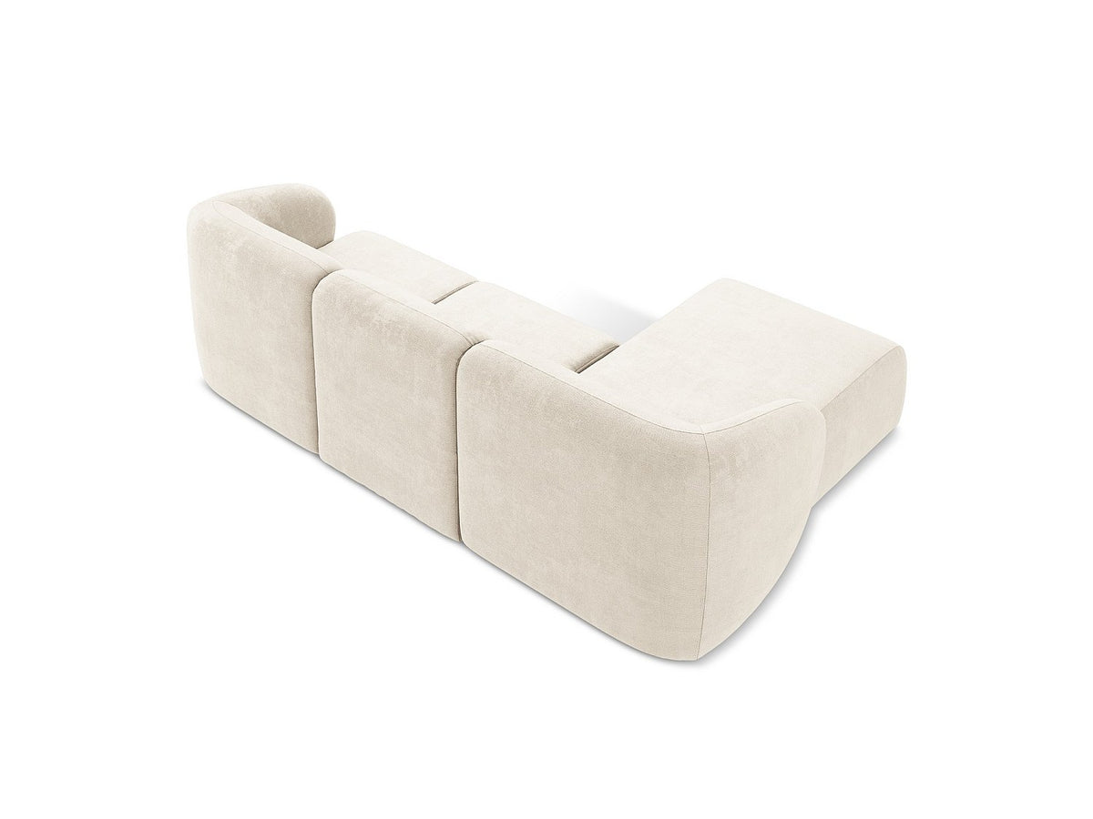 Canapé modulable 3 places gris tissu