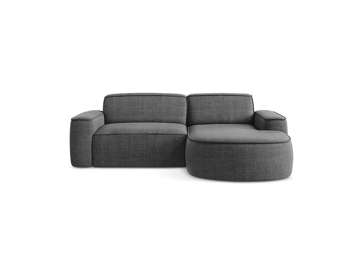 Canapé modulable 5 places gris tissu