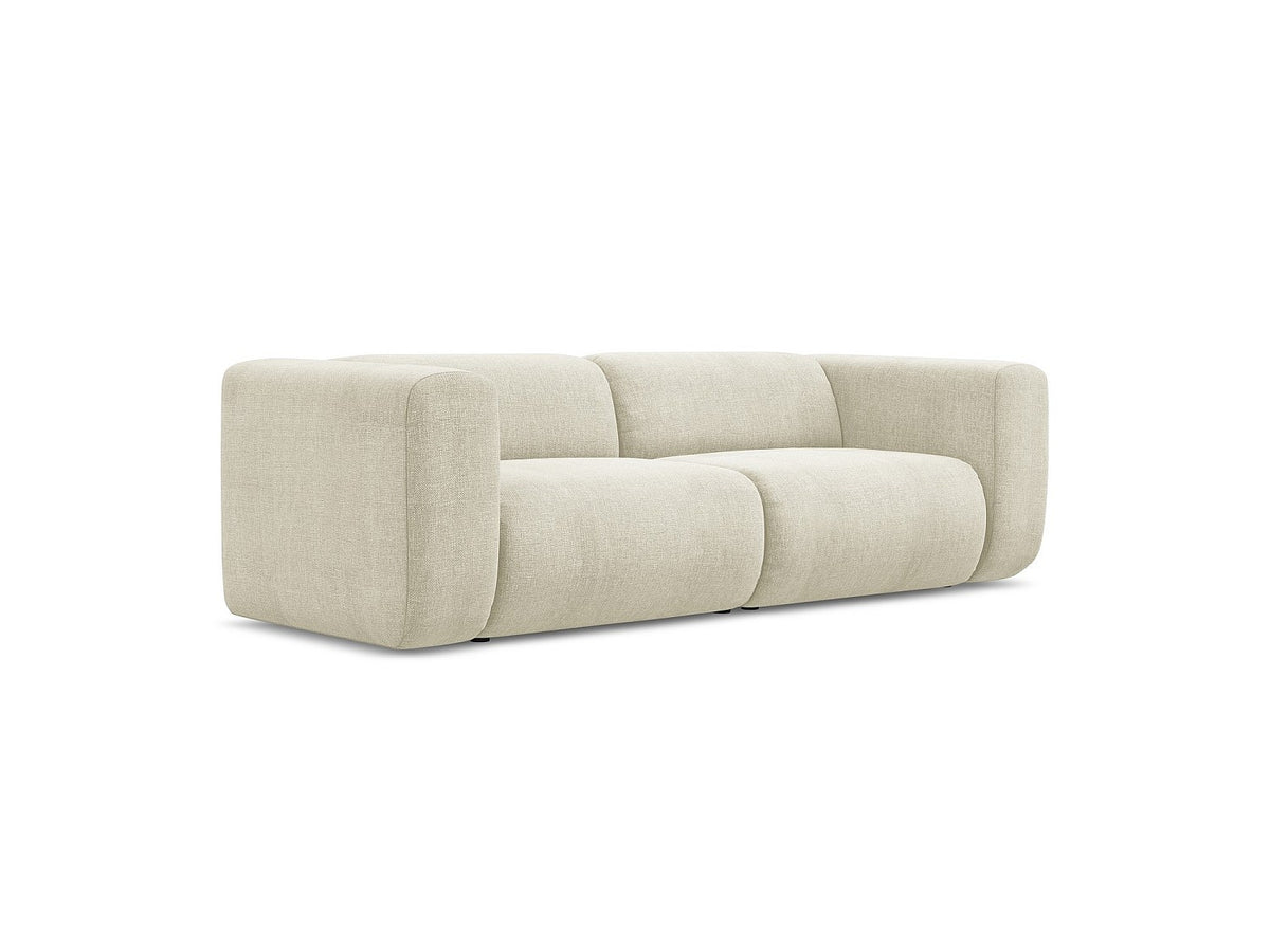 Canapé modulable 3 places beige tissu