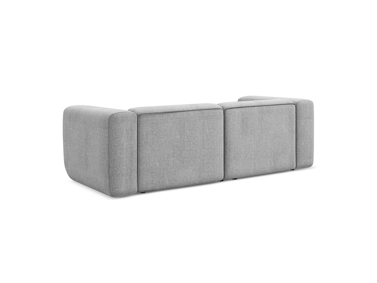 Canapé modulable 3 places gris tissu