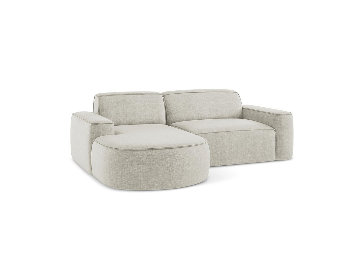 Canapé modulable 5 places beige tissu