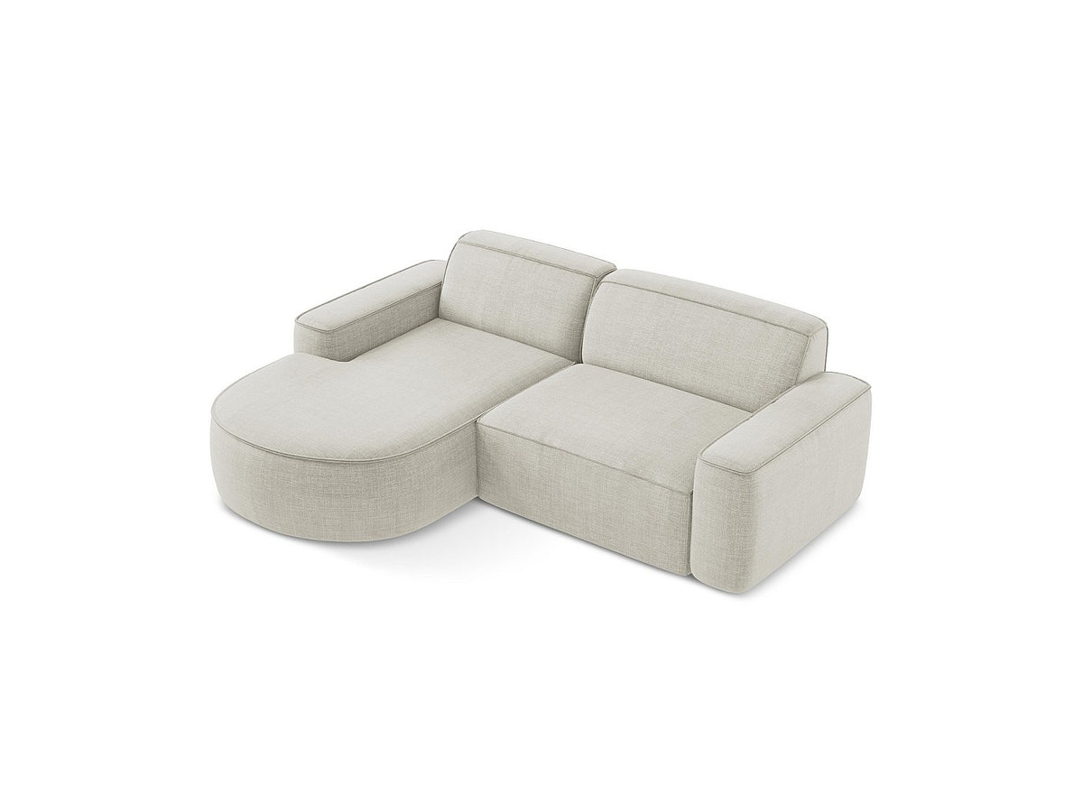 Canapé modulable 5 places beige tissu