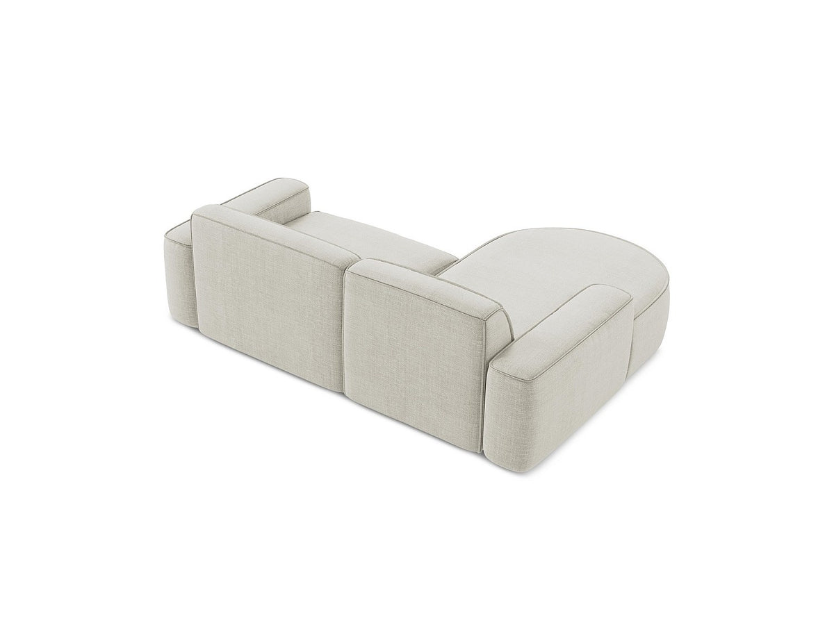 Canapé modulable 5 places beige tissu
