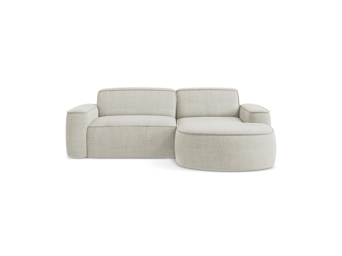Canapé modulable 5 places beige tissu