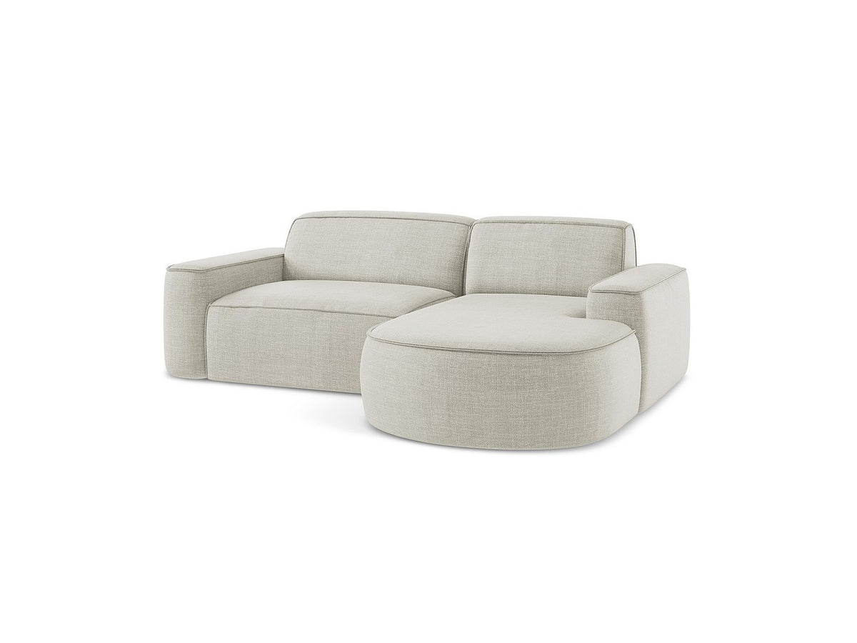 Canapé modulable 5 places beige tissu