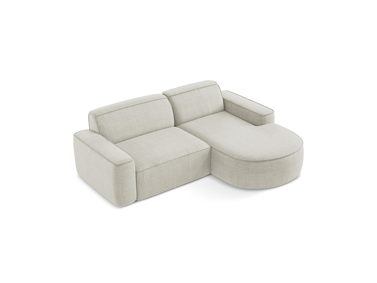 Canapé modulable 5 places beige tissu