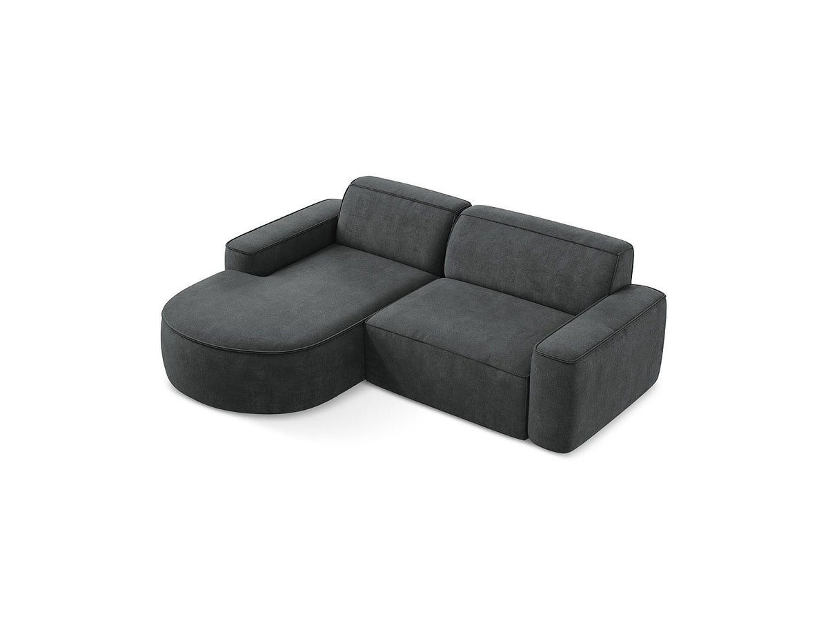 Canapé modulable 5 places gris tissu