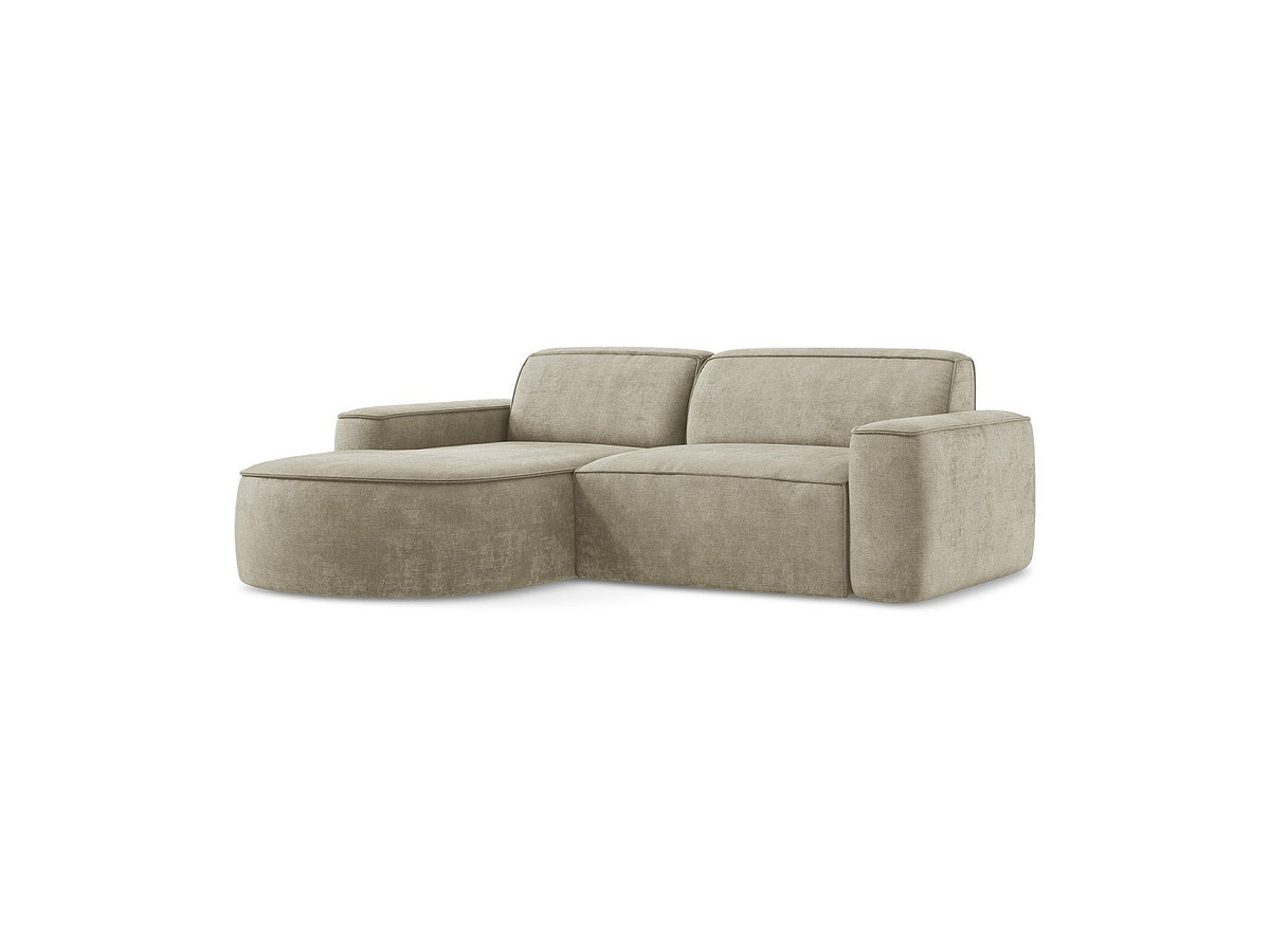 Canapé modulable 5 places beige tissu