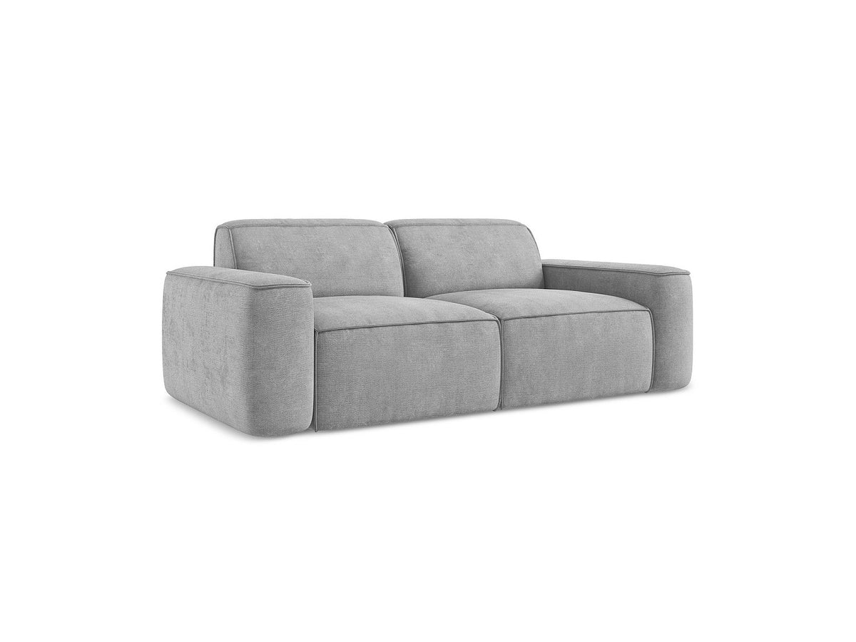 Canapé modulable 3 places gris tissu