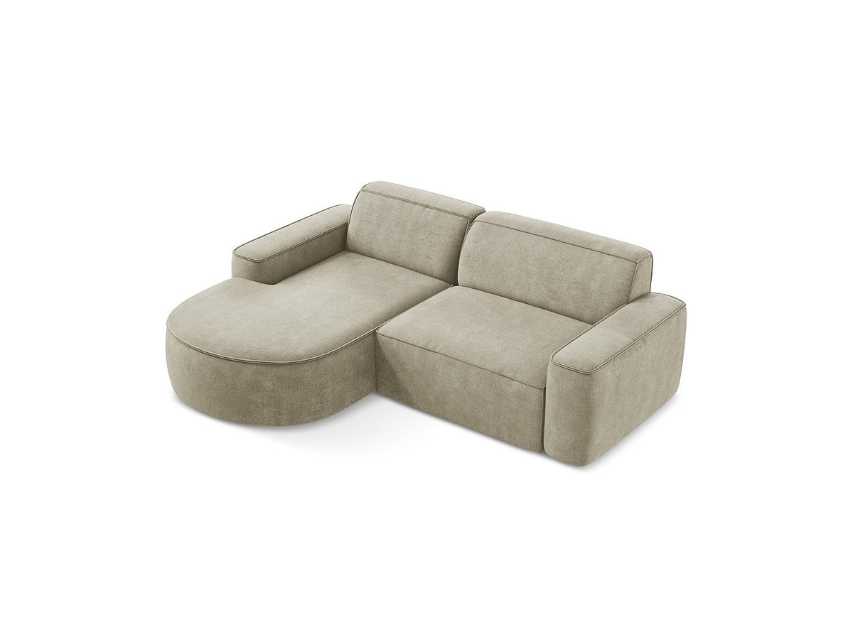 Canapé modulable 5 places beige tissu