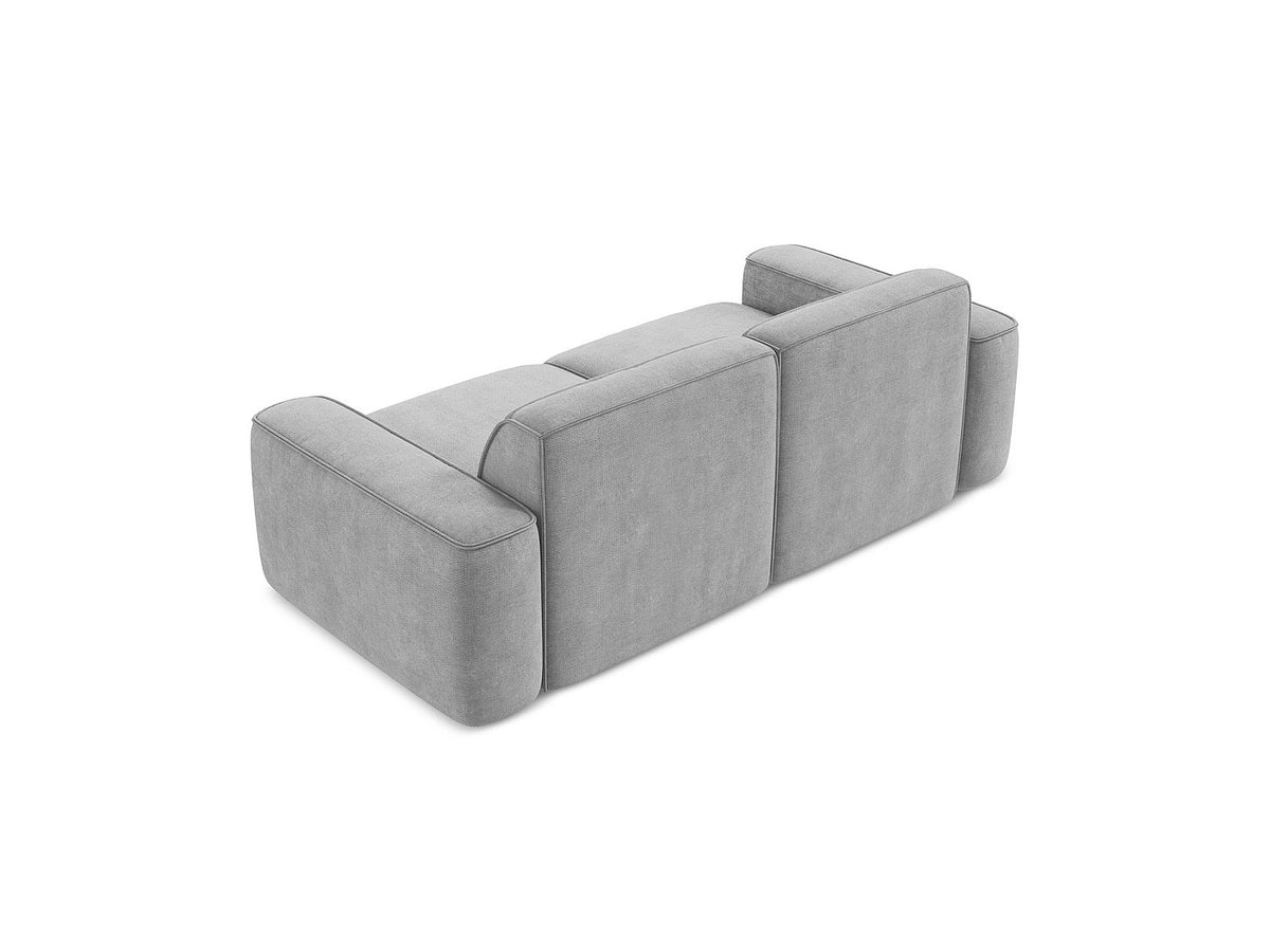 Canapé modulable 3 places gris tissu