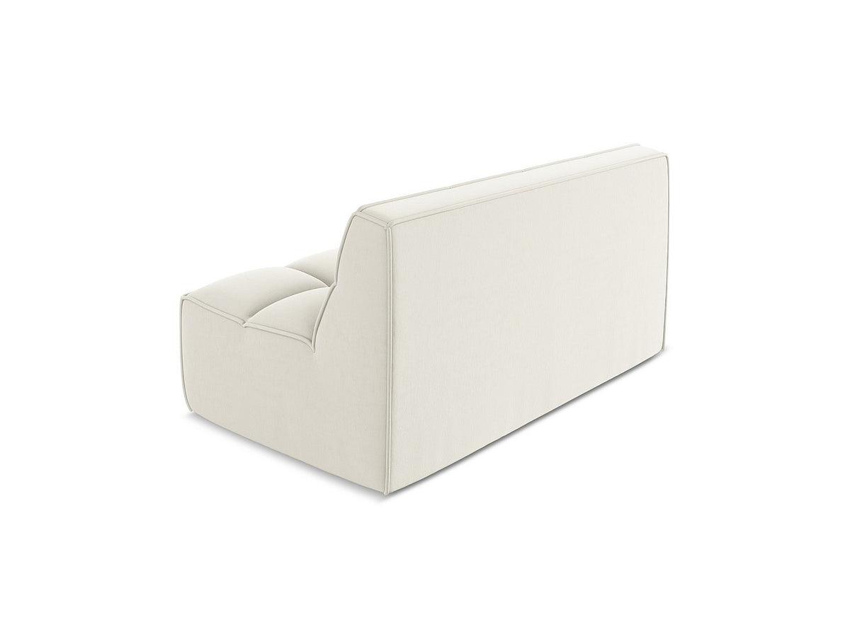 Canapé modulable 2 places beige tissu