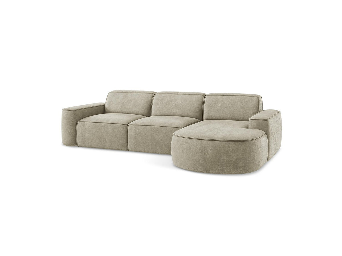 Canapé modulable 3 places beige tissu