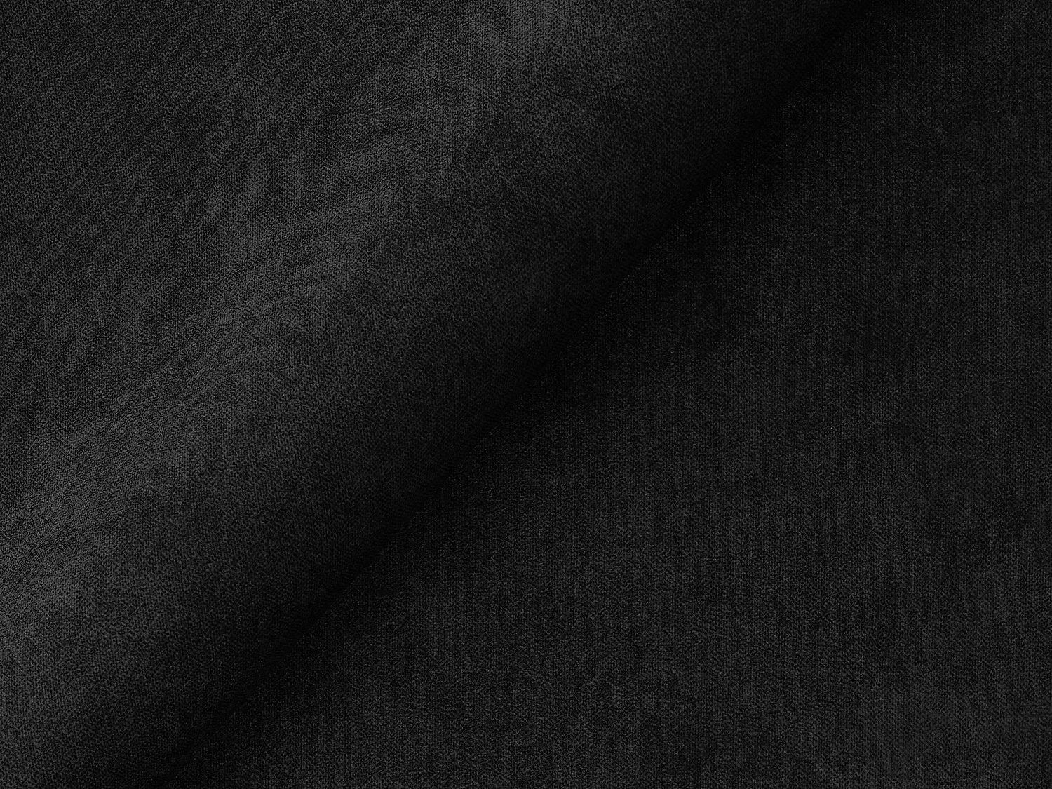 Canapé modulable 3 places noir velours - Ravenna
