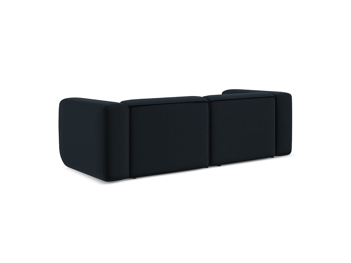 Canapé modulable 3 places bleu tissu