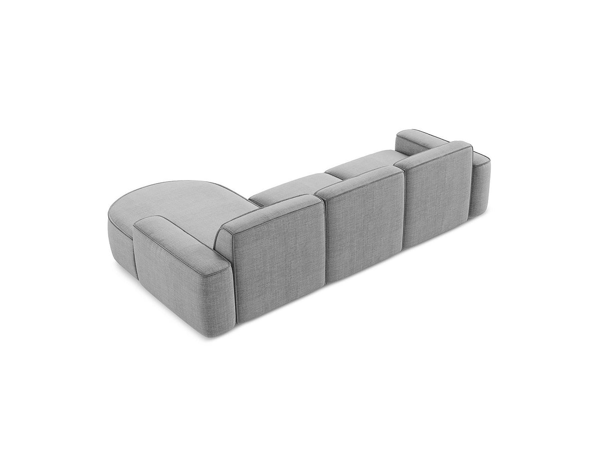 Canapé modulable 3 places gris tissu