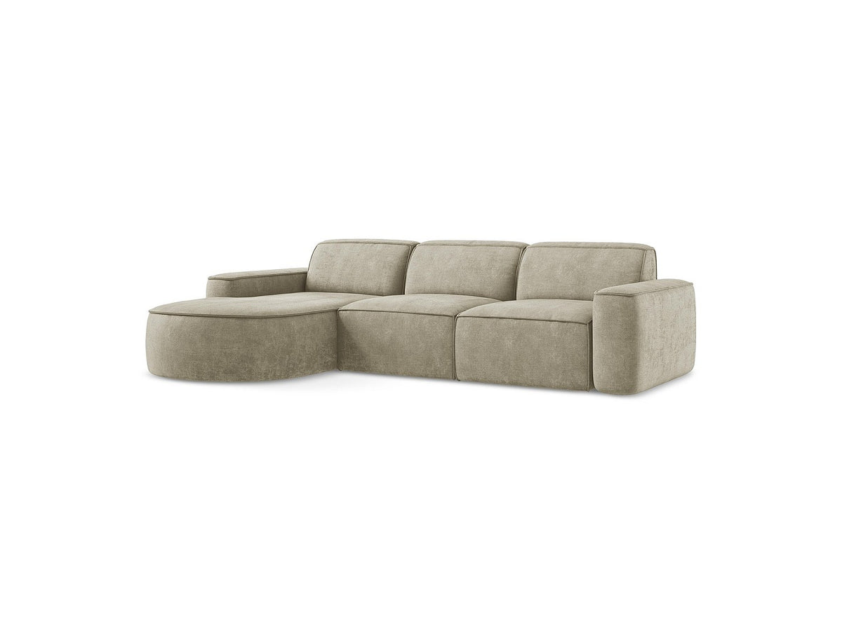 Canapé modulable 3 places beige tissu