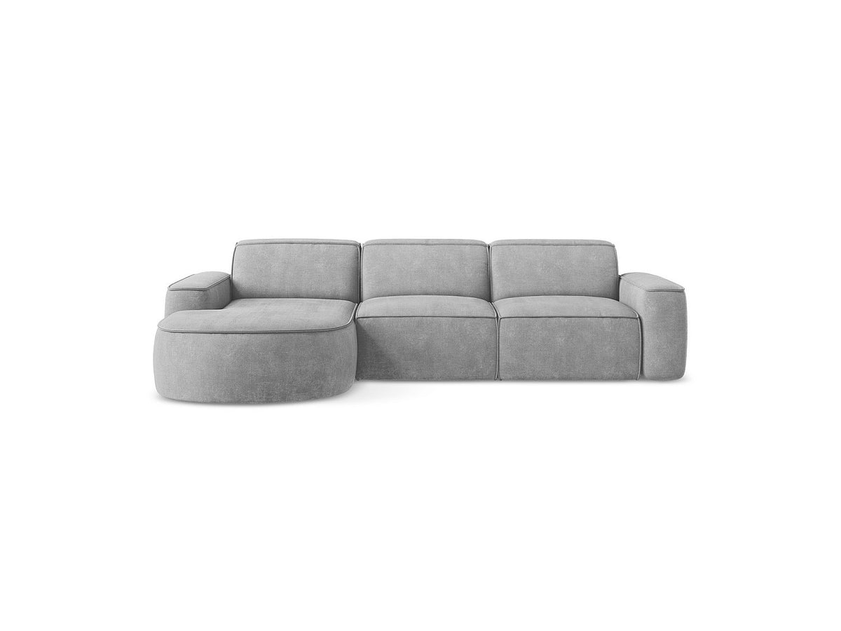 Canapé modulable 3 places gris tissu