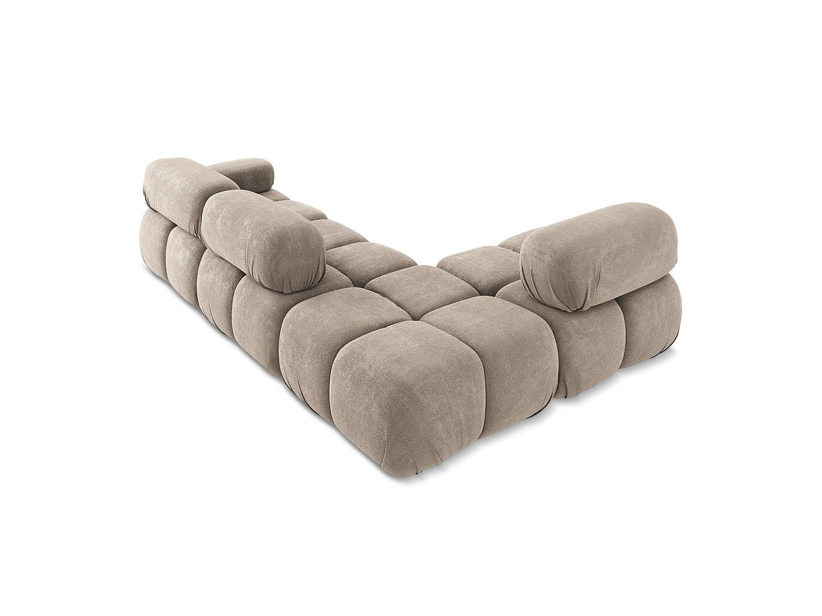 Canapé modulable 3 places beige tissu