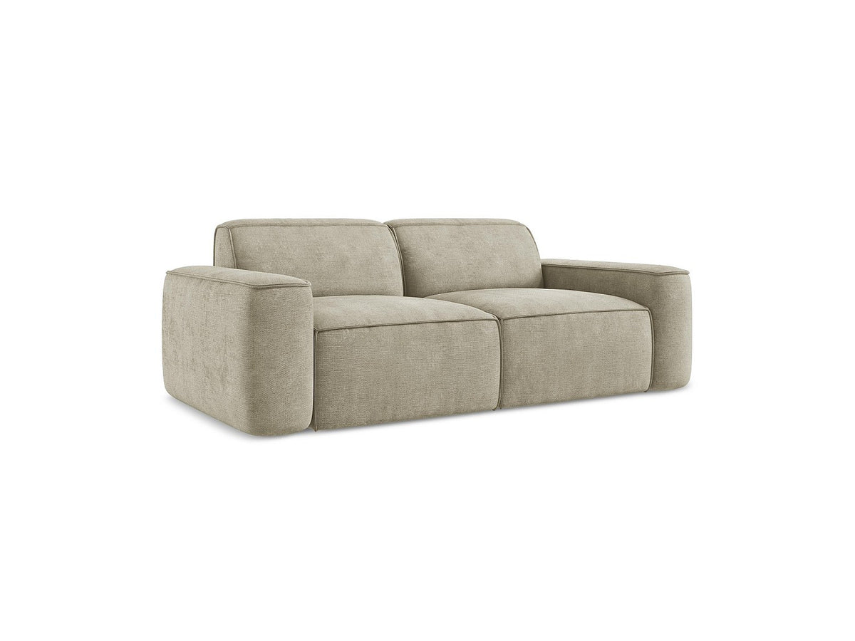 Canapé modulable 3 places beige tissu