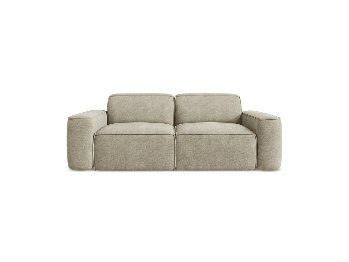 Canapé modulable 3 places beige tissu