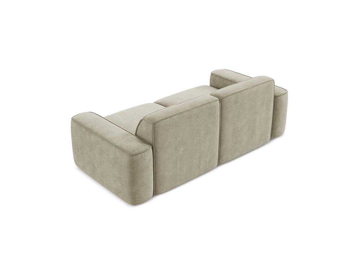 Canapé modulable 3 places beige tissu