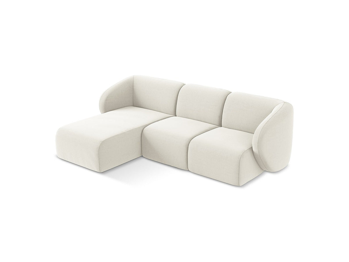 Canapé modulable 3 places gris tissu